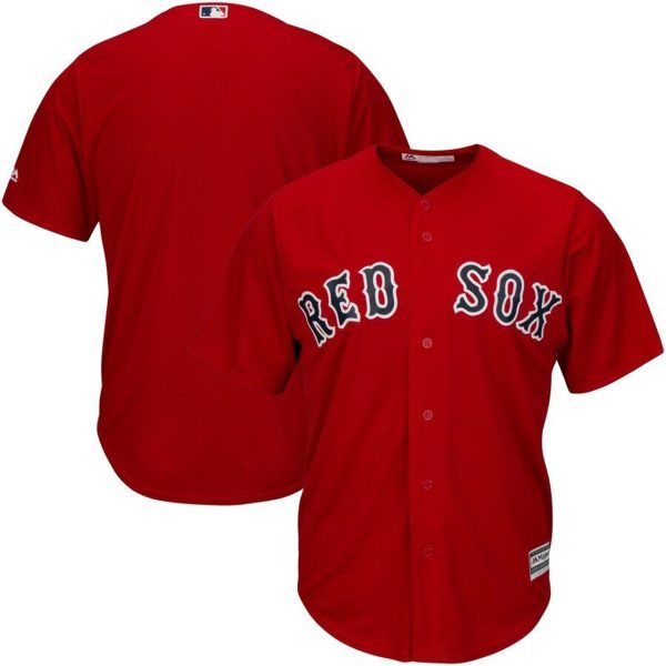 Boston Red Sox Red Baseball Jersey, Red Sox Pullover Jersey