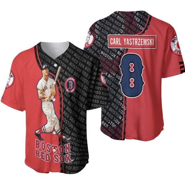 Boston Red Sox Carl Yastrzemski 8 Baseball Jersey, MLB Red Sox Jersey