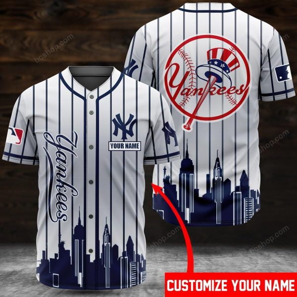 New York Yankees Baseball Jersey Custom Name, New York Yankees Custom Jersey