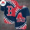 MLB Boston Red Sox 3D Baseball Jersey, Red Sox Pullover Jersey