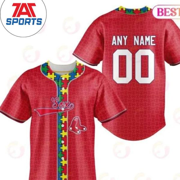 MLB Boston Red Sox Specialized Baseball Jersey, Custom Red Sox Jersey