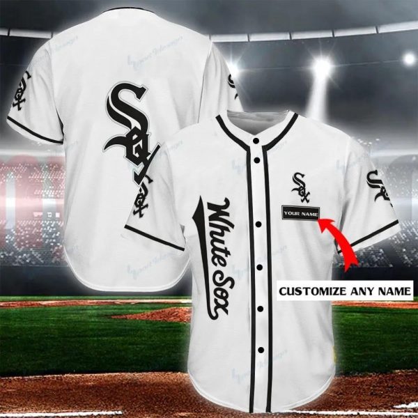 Chicago White Sox Personalized Baseball Jersey, Custom White Sox jersey