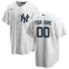 New York Yankees Personalized Navy White Baseball Jersey, New York Yankees Custom Jersey