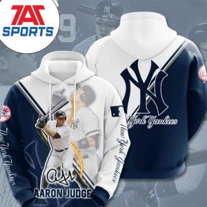 MLB New York Yankees Aaron Judge Baseball 3D Hoodie, Aaron Judge Hoodie