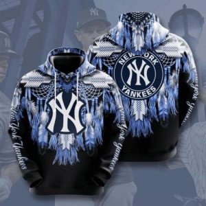 MLB New York Yankees Blue 3D Hoodie, Hoodie New York Yankees