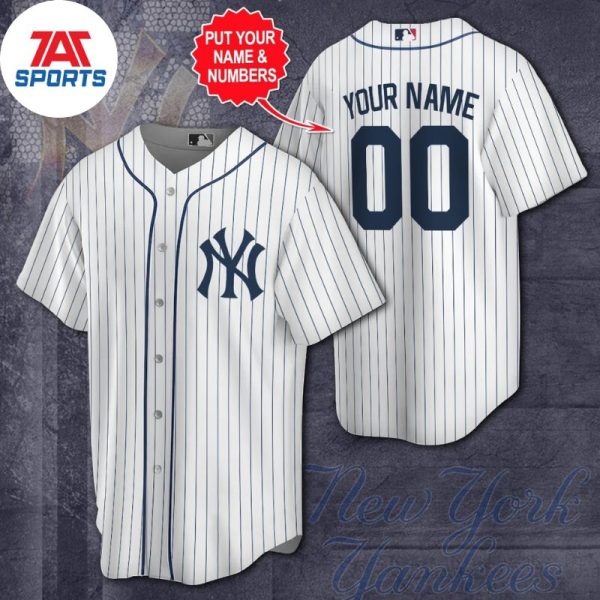 Personalized New York Yankees Classic Baseball Jersey, New York Yankees Custom Jersey