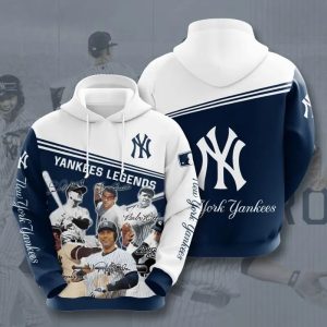 MLB New York Yankees Legends Baseball 3D Hoodie, Hoodie New York Yankees