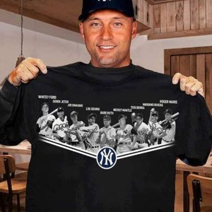 New York Yankees All Members Signatures For Yankees Fan T-Shirt, New York Yankees T-shirt