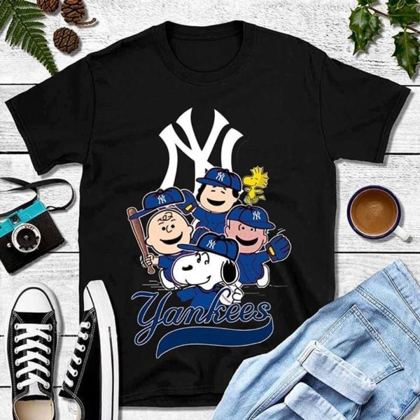 New York Yankees Snoopy The Peanuts T-Shirt, MLB Yankees T-shirt