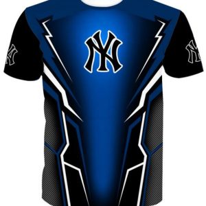 MLB New York Yankees Blue 3D T-Shirt, MLB Yankees Shirt