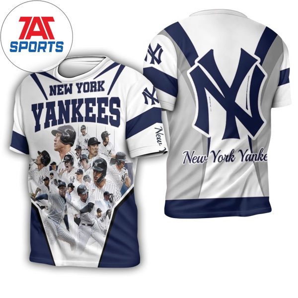 New York Yankees All Best Players In One For Fan All Over Print 3D T-shirt,  MLB Yankees Shirt