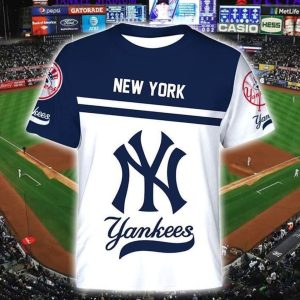 New York Yankees Fan White T-Shirt, Baseball Shirt Yankees