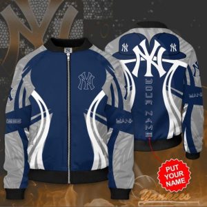 MLB New York Yankees Custom Name Bomber Jacket, Yankees MLB Jacket