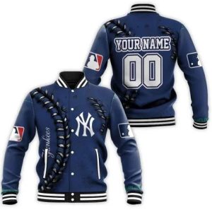 MLB New York Yankees Sewing Pattern Custom Name Number Baseball Jacket, MLB Yankees Jacket