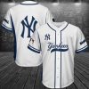 MLB New York Yankees Custom Name Number White Baseball Jersey, White Yankees Jersey