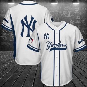 MLB New York Yankees Personalized White Baseball Jersey, White Yankees Jersey