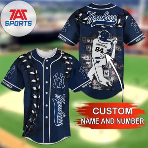 MLB New York Yankees Player Personalized Baseball Jersey, New York Yankees Custom Jersey