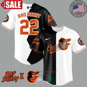 Bad Bunny And Baltimore Orioles Baseball Jersey, MLB Orioles Jersey