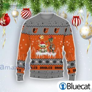 Baby Yoda Los Angeles Dodgers Ugly Christmas Sweater - Bluecat