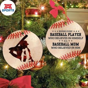 Baseball Mom Baseball Player Christmas Decor, MLB Christmas Ornaments