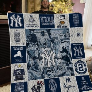 Keep Calm And Forever A Yankees Fan Quilt, New York Yankees Quilt