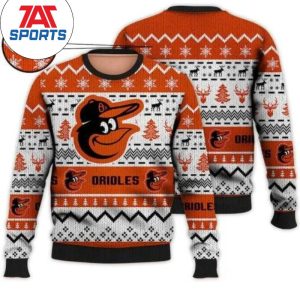 MLB Baltimore Orioles Ugly Christmas Sweater, Orioles Christmas Sweater