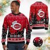 MLB Cincinnati Reds Snoopy Dabbing The Peanuts Ugly Sweater, Cincinnati Reds Christmas Sweater