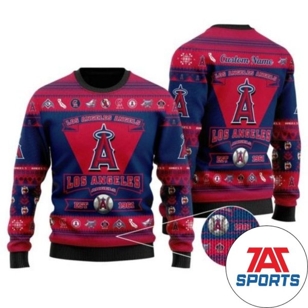 MLB Los Angeles Angels Custom Ugly Sweater, Los Angeles Angels Christmas Sweater