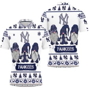 MLB New York Yankees Christmas Gnomes Polo Shirt, New York Yankees Polo Shirt