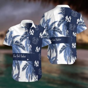 MLB New York Yankees Coconut Tree Hawaiian Shirt, Yankees Aloha Shirt