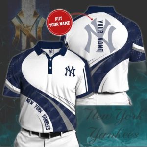 MLB New York Yankees Custom Name Polo Shirt, New York Yankees Polo Shirt