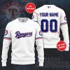 MLB Texas Rangers Custom Name Number Sweater, Texas Rangers Christmas Sweater
