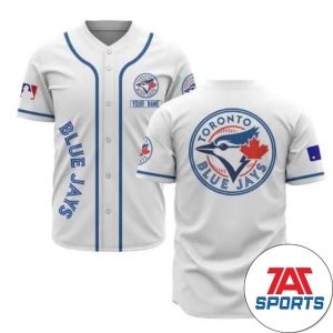 MLB Toronto Blue Jays Custom Name Baseball Jersey, Custom Blue Jays Jersey