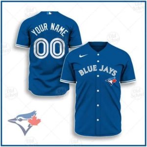 MLB Toronto Blue Jays Custom Name Number Alternate Baseball Jersey, Custom Blue Jays Jersey