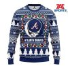 MLB Atlanta Braves Funny Grinch Ugly Christmas Sweater, Braves Christmas Sweater