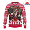 MLB Texas Rangers Baby Groot And Grinch Ugly Christmas Sweater, Texas Rangers Christmas Sweater
