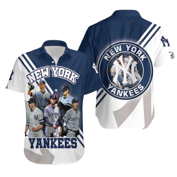 New York Yankees Legend Pitchers For Fan Hawaiian Shirt, Yankees Hawaiian Shirts