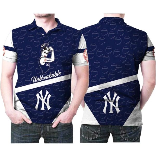 New York Yankees Unbreakable Mlb Polo Shirt, New York Yankees Polo Shirt