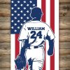 For Baseball Son Be Strong When You Are Weak Personalized Canvas, Perfect Gift For The Baseball Son