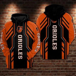 Baltimore Orioles Limited MLB 3D Hoodie, Orange Orioles Hoodie