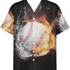 Baseball And Tacos Palm Tree White Pattern Hawaiian Shirt, MLB Hawaiian Shirts