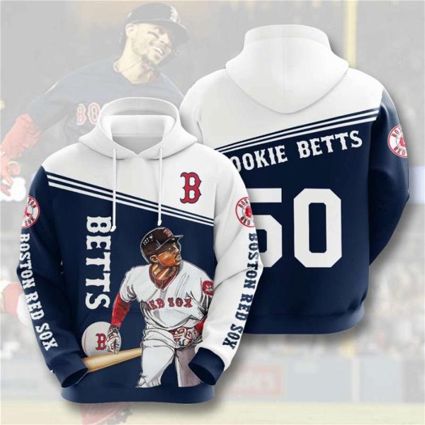 Boston Red Sox Mookie Betts 3D Hoodie, Hoodie Boston Red Sox