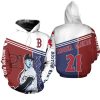 Boston Red Sox Second To None Pedroia 3D Hoodie, Red Sox Vintage Hoodie