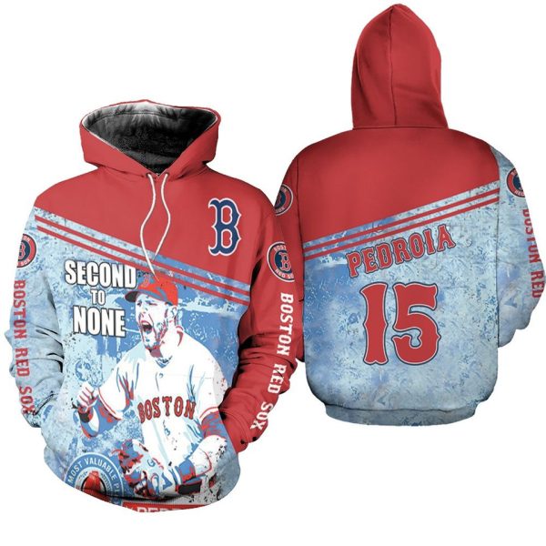 Boston Red Sox Second To None Pedroia 3D Hoodie, Red Sox Vintage Hoodie