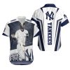 Customized New York Yankees Dark Blue with Gray Nike Logo MLB Hawaiian Shirt, Yankees Aloha Shirt