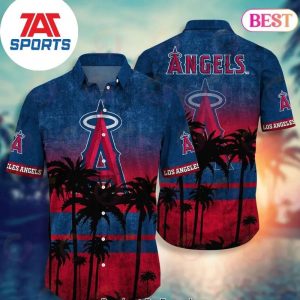 Los Angeles Angels Coconut Tree MLB Summer Hawaiian Shirt, Los Angeles Angels Hawaiian Shirt