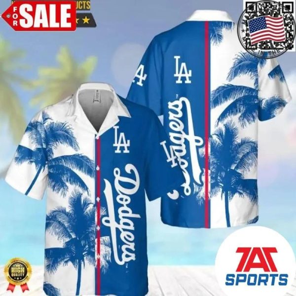 Los Angeles Dodgers Coconut Tree Logo MLB Hawaiian Shirt, Dodgers Hawaiian