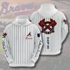 MLB Atlanta Braves Custom Name Blue Red 3D Hoodie, Braves Pullover
