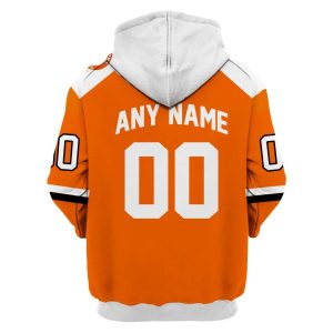 MLB Baltimore Orioles Orange Custom Name Number 3D Hoodie Baltimore Orioles Gift 1