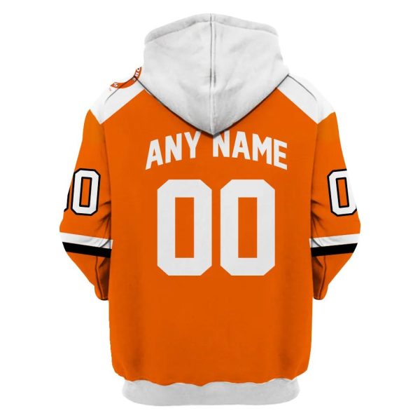 MLB Baltimore Orioles Orange Custom Name Number 3D Hoodie, Orange Orioles Hoodie
